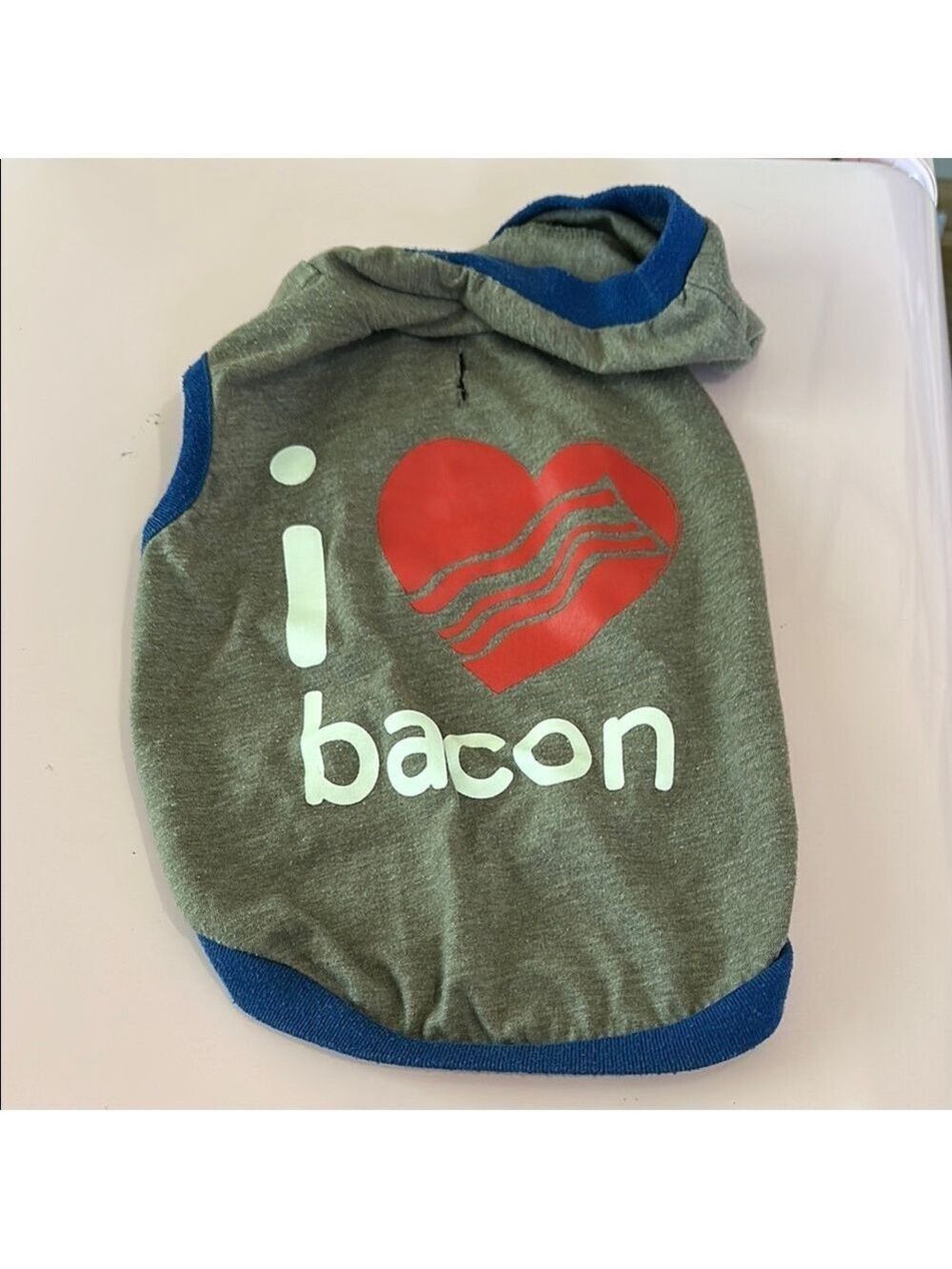 Gray I Love Bacon Hoodie